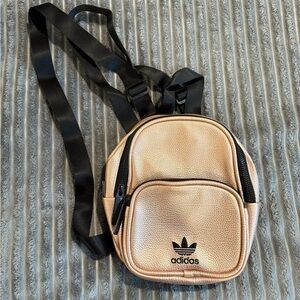 Adidas Metallic Rose Gold Mini Backpack